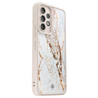 Casimoda Samsung Galaxy A52(s) beige case - Marmer goud