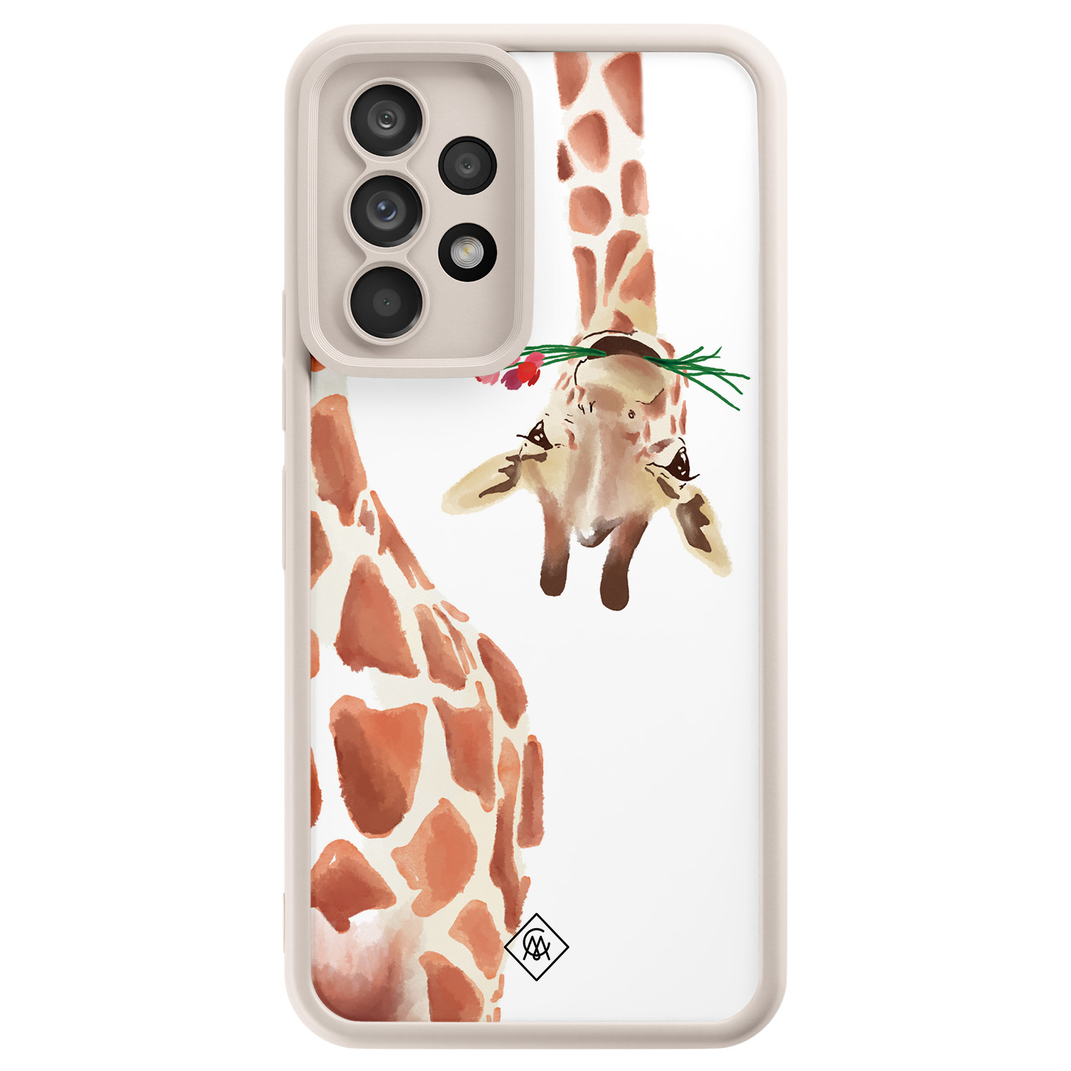 Samsung Galaxy A52(s) beige case - Giraffe