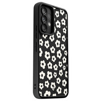 Casimoda Samsung Galaxy A52(s) zwarte case - Retro bloempjes