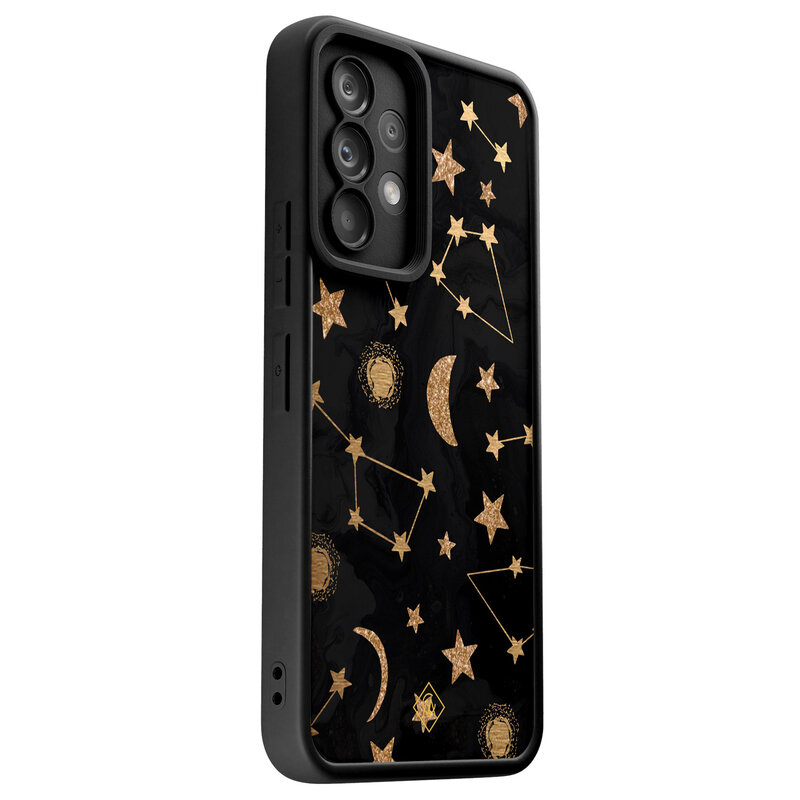 Casimoda Samsung Galaxy A52(s) zwarte case - Constellations