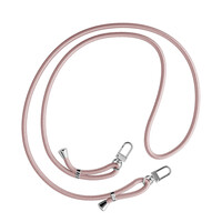 Casimoda Samsung Galaxy A52(s) hoesje met rosegoud koord - Floral violet