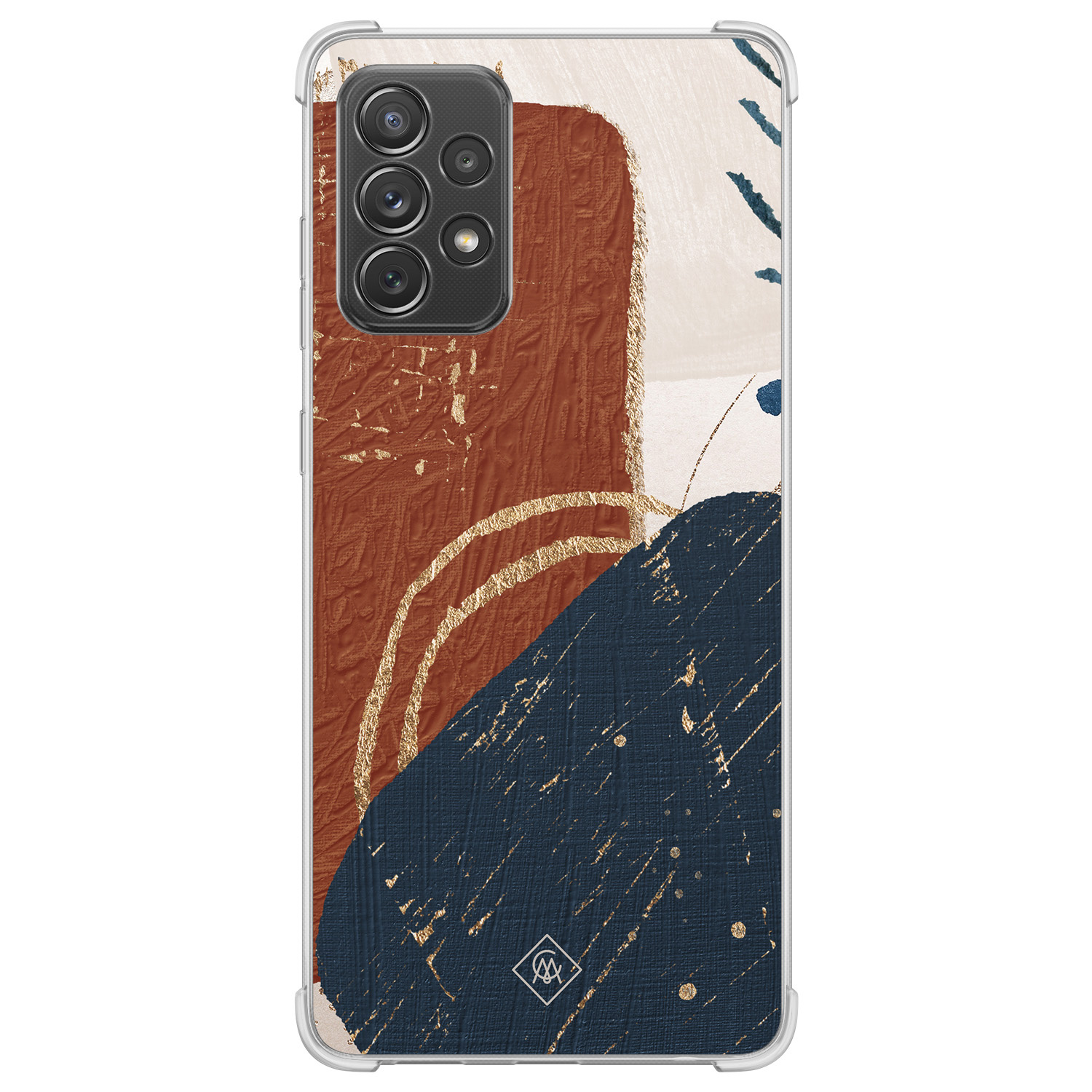 Samsung Galaxy A52(s) shockproof hoesje - Abstract terracotta