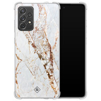 Casimoda Samsung Galaxy A52(s) shockproof hoesje - Marmer goud