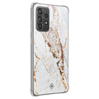 Casimoda Samsung Galaxy A52(s) shockproof hoesje - Marmer goud
