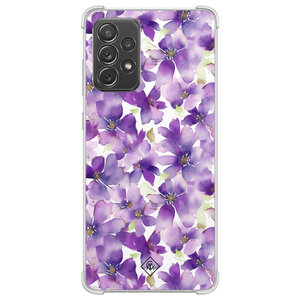 Casimoda Samsung Galaxy A52(s) shockproof hoesje - Floral violet