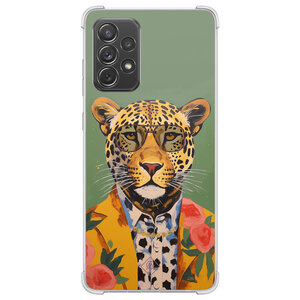 Casimoda Samsung Galaxy A52(s) shockproof hoesje - Luipaard hipster