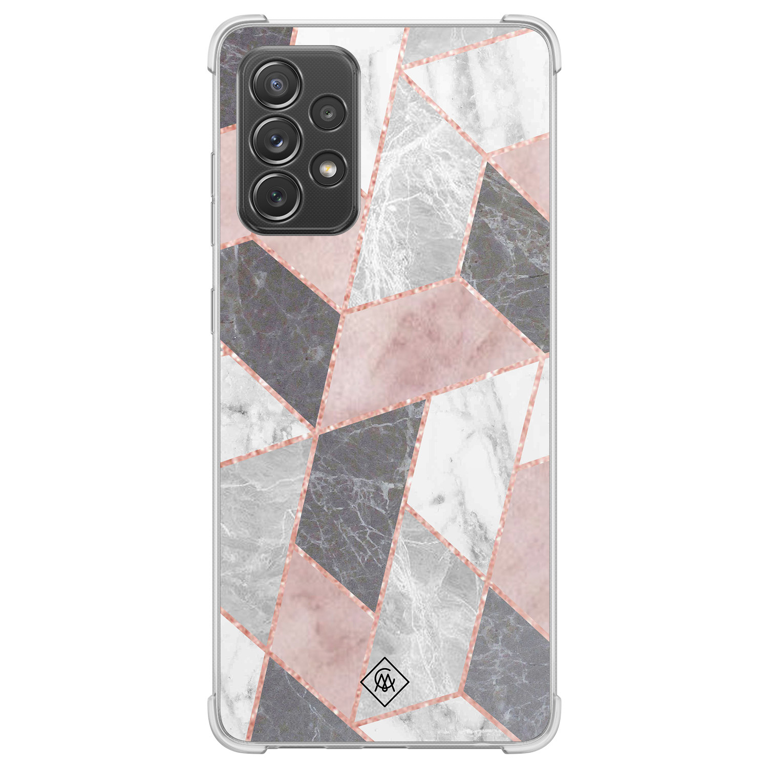 Samsung Galaxy A52(s) shockproof hoesje - Stone grid