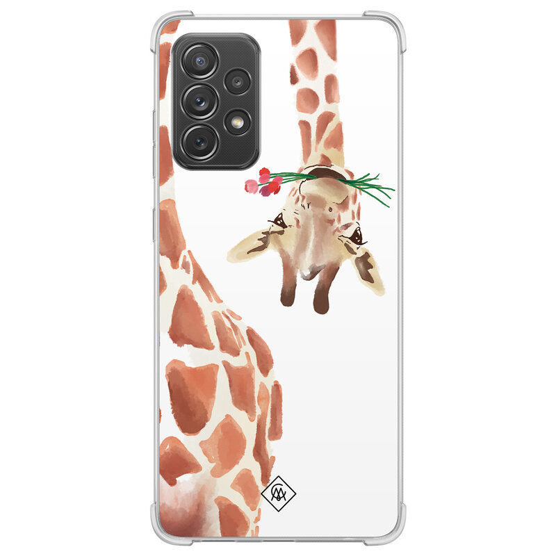 Casimoda Samsung Galaxy A52(s) shockproof hoesje - Giraffe