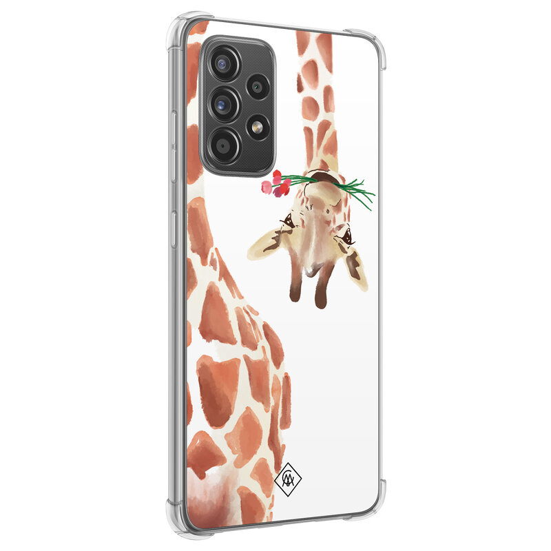 Casimoda Samsung Galaxy A52(s) shockproof hoesje - Giraffe
