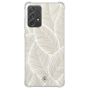 Casimoda Samsung Galaxy A52(s) shockproof hoesje - Palmy leaves beige