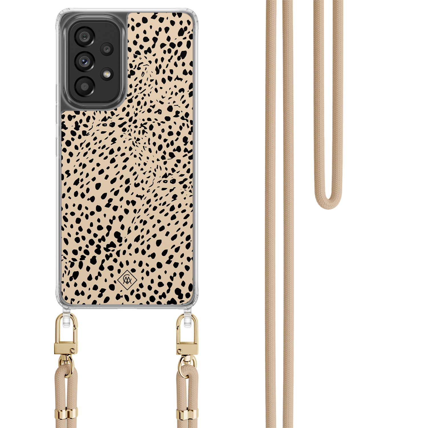 Samsung Galaxy A53 hoesje met beige koord Spot on
