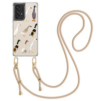 Casimoda Samsung Galaxy A53 hoesje met beige koord - Duck life