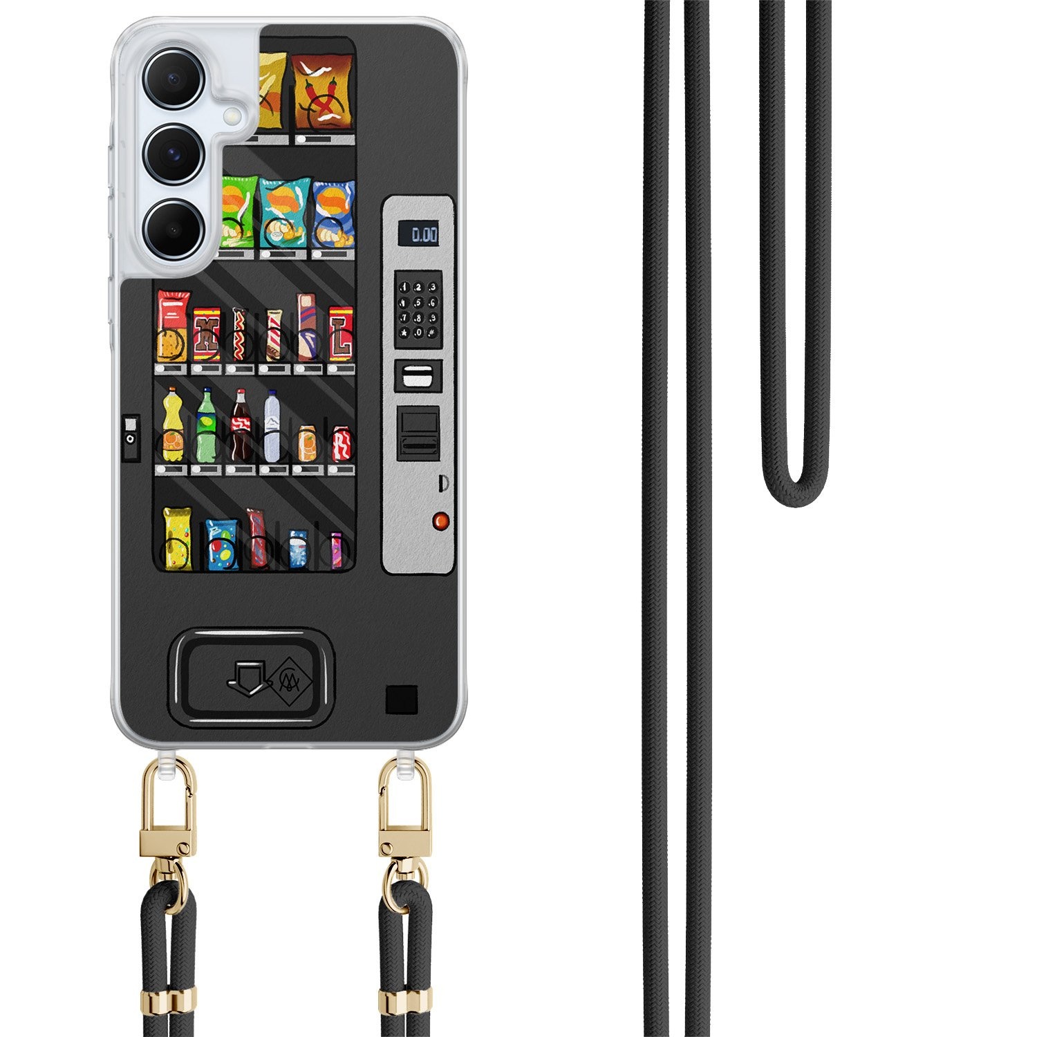 Samsung Galaxy A35 hoesje met zwart koord Snoepautomaat