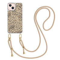 Casimoda iPhone 13 hoesje met beige koord - Spot on