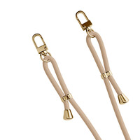 Casimoda iPhone 16 hoesje met beige koord - Bee happy