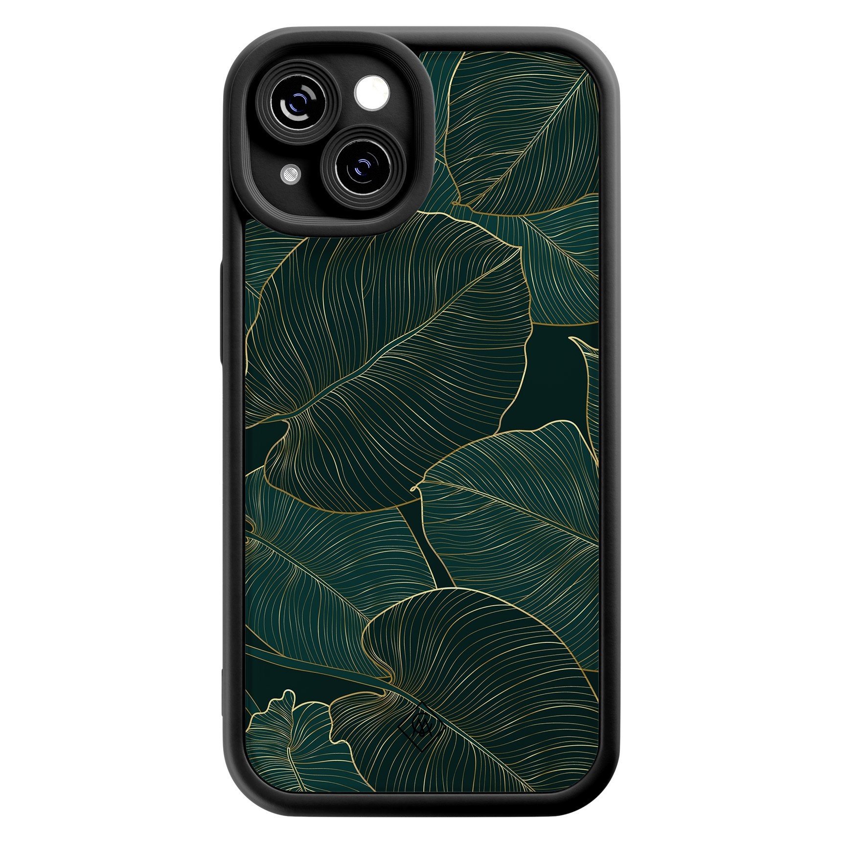 iPhone 14 zwarte case - Monstera leaves