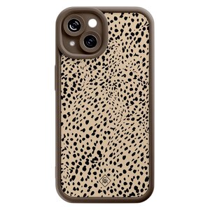 Casimoda iPhone 13 bruine case - Spot on