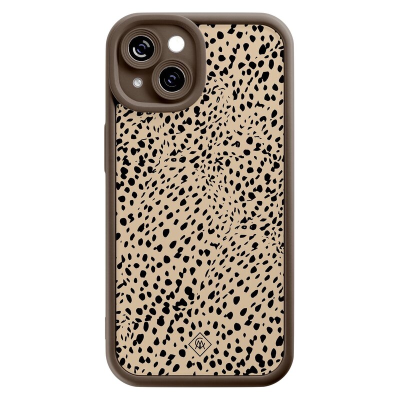 Casimoda iPhone 13 bruine case - Spot on