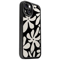 Casimoda iPhone 13 zwarte case - Noir bloom