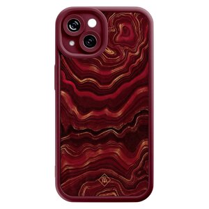 Casimoda iPhone 13 rode case - Agate rood