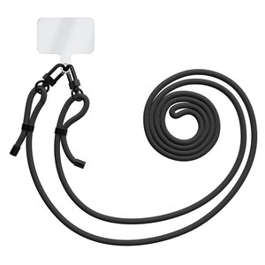 Casimoda Universeel telefoonkoord met zwarte dubbele sluiting - Zwart