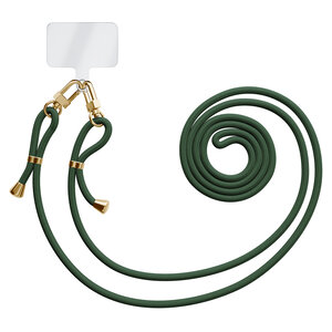 Casimoda Universeel telefoonkoord met dubbele  sluiting - Donkergroen