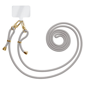 Casimoda Universeel telefoonkoord met dubbele  sluiting - Grijs