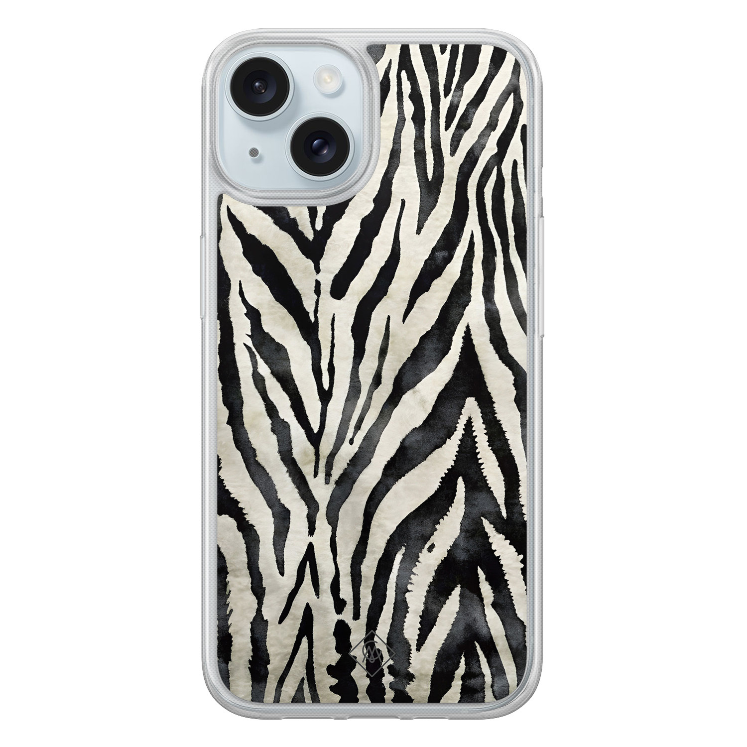 iPhone 15 hybride hoesje - Zebra Safari