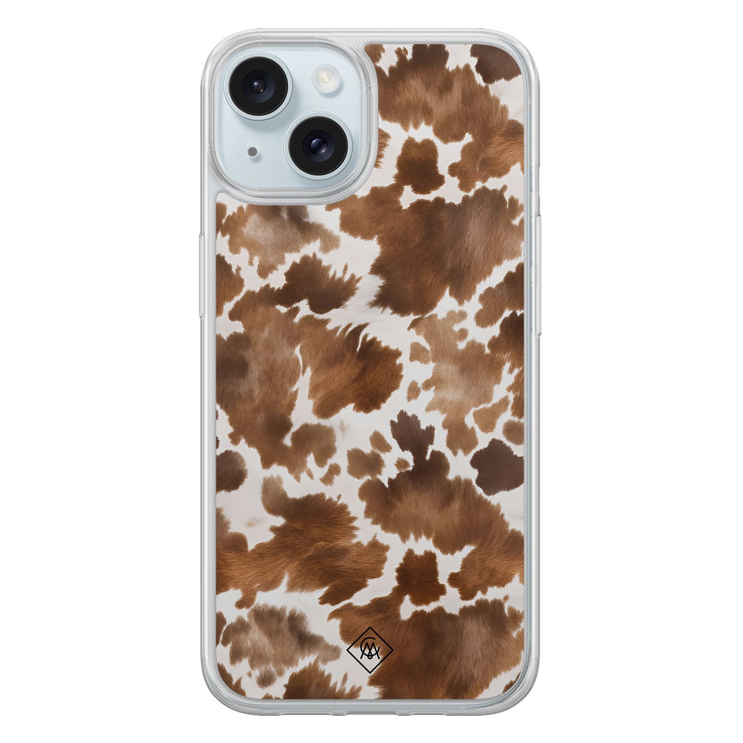 iPhone 15 hybride hoesje - Cowhide chic