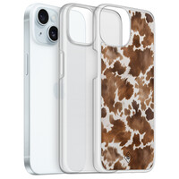 Casimoda iPhone 15 hybride hoesje - Cowhide chic