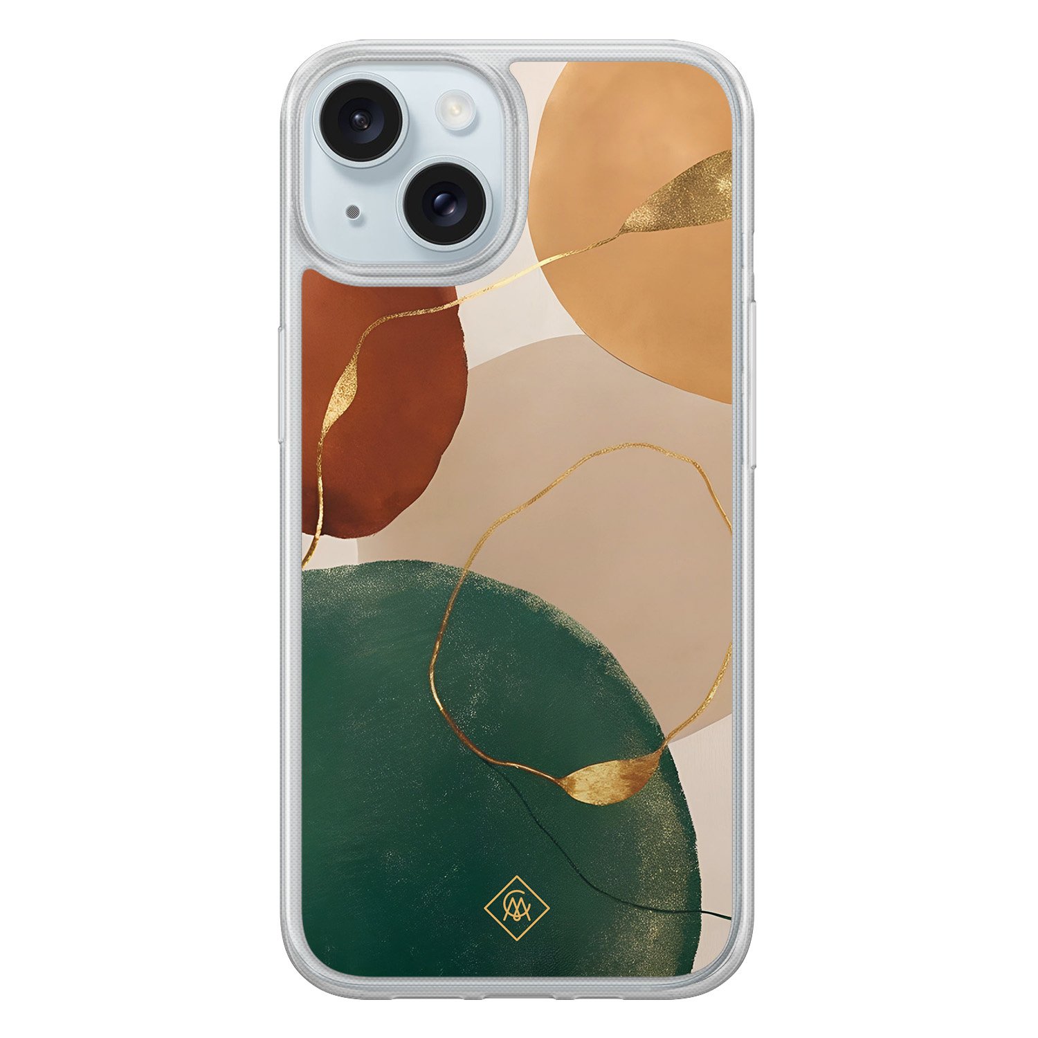 iPhone 15 hybride hoesje - Earthy Luxe