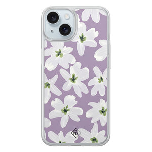 Casimoda iPhone 15 hybride hoesje - Lavender blossoms