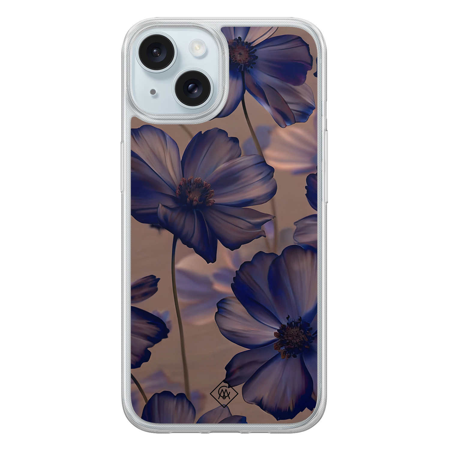 iPhone 15 hybride hoesje - Twilight petals