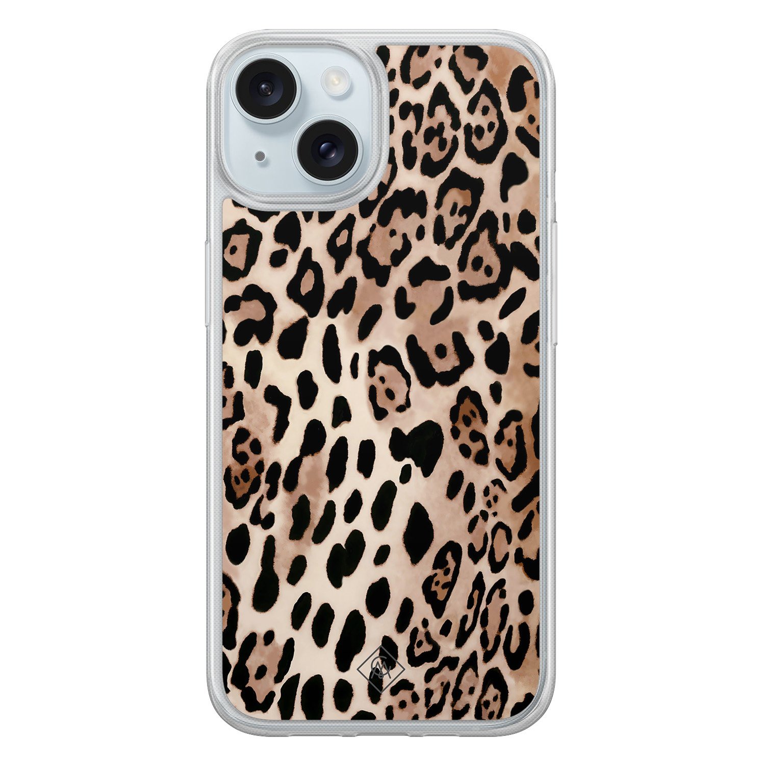 iPhone 15 hybride hoesje - Golden wildcat