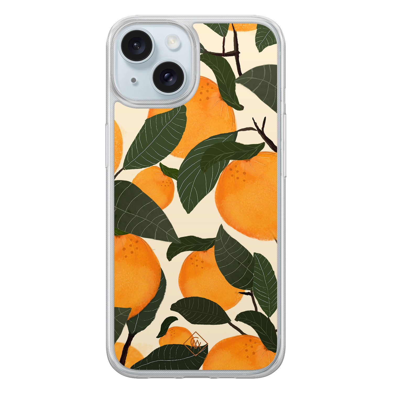 iPhone 15 hybride hoesje - Oranges