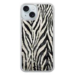 Casimoda iPhone 14 hybride hoesje - Zebra safari Casimoda iPhone 14 hybride hoesje - Zebra safari