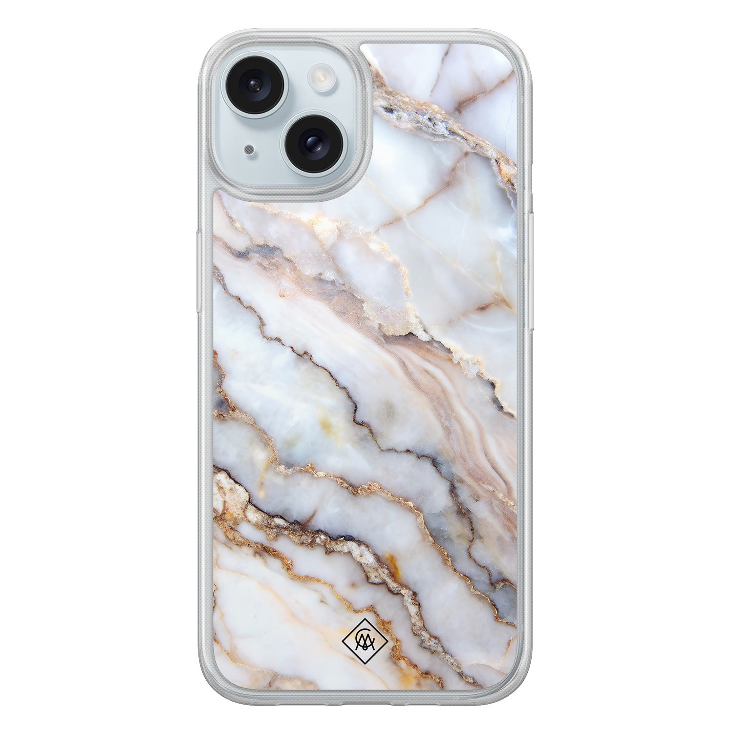 iPhone 14 hybride hoesje - Marble dream