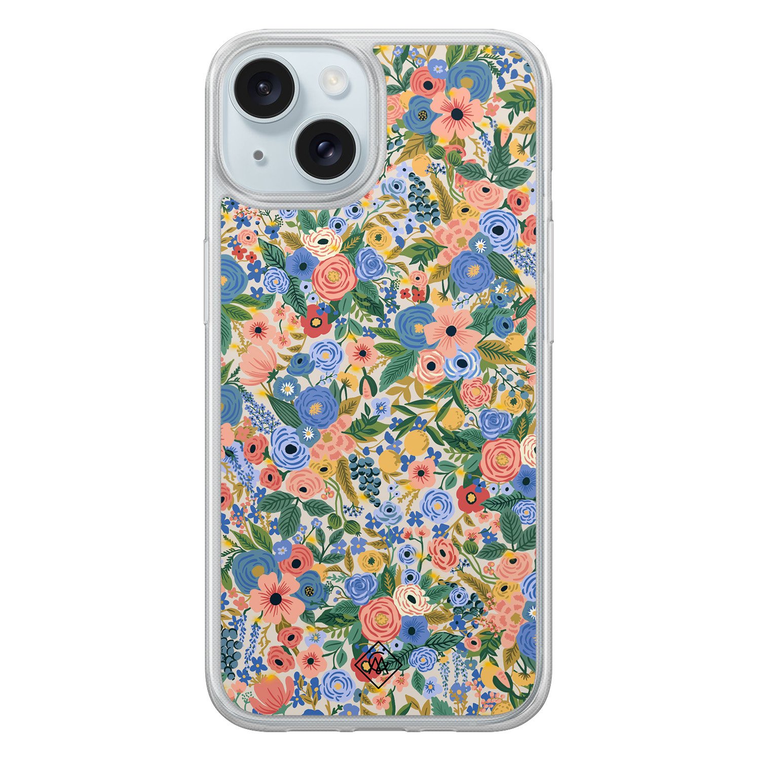 iPhone 14 hybride hoesje - Blue gardens