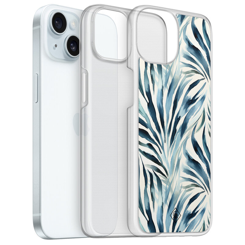 Casimoda iPhone 14 hybride hoesje - Japandi waves