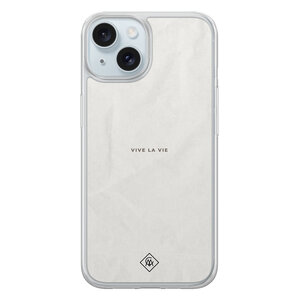 Casimoda iPhone 14 hybride hoesje - Vive la vie