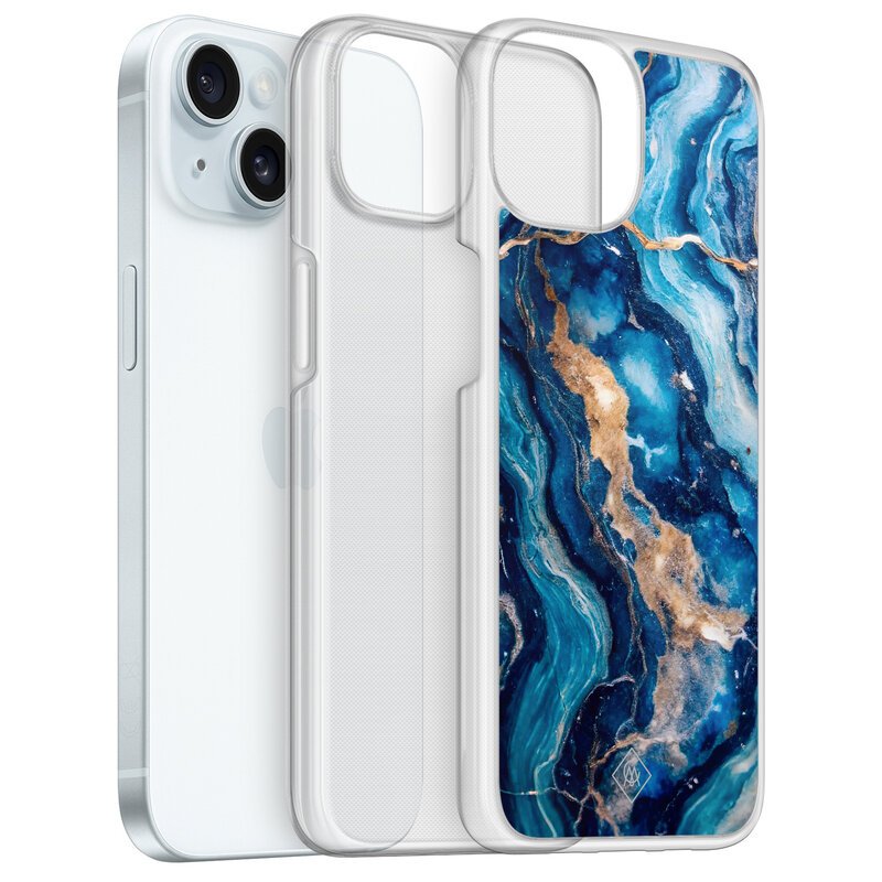 Casimoda iPhone 14 hybride hoesje - Ocean marble
