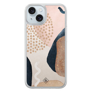 Casimoda iPhone 14 hybride hoesje - Abstract dots