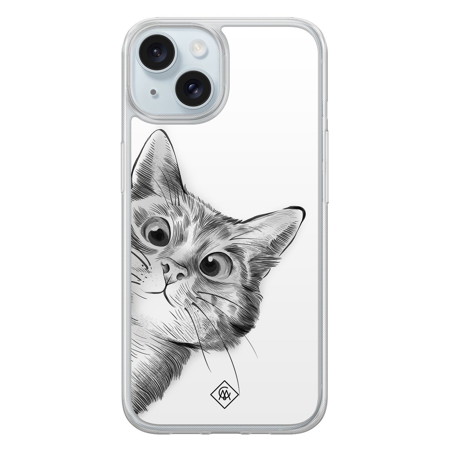 iPhone 14 hybride hoesje - Kat kiekeboe