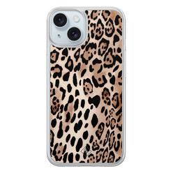 Casimoda iPhone 14 hybride hoesje - Golden wildcat