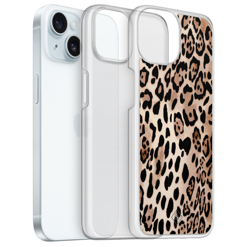 Casimoda iPhone 14 hybride hoesje - Golden wildcat