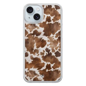 Casimoda iPhone 13 hybride hoesje - Cowhide chic