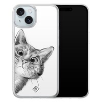 Casimoda iPhone 13 hybride hoesje - Kat kiekeboe