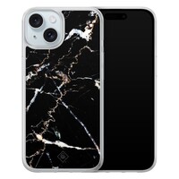 Casimoda iPhone 13 hybride hoesje - Marmer zwart
