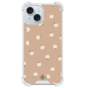 Casimoda iPhone 15 shockproof hoesje - Sweet daisies