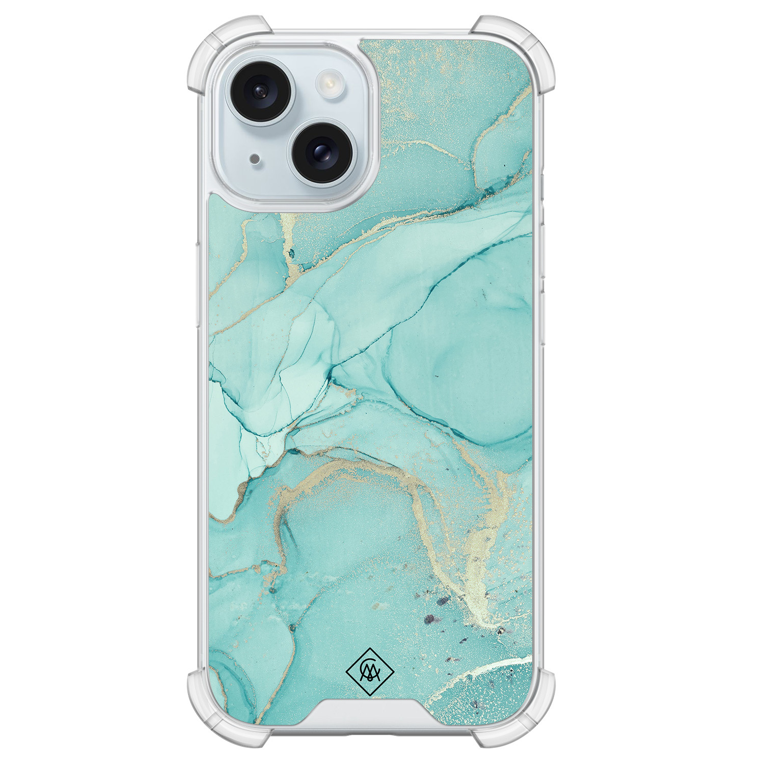 iPhone 15 shockproof hoesje - Touch of mint